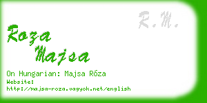 roza majsa business card